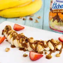 Banana con Dulce de Leche y Nueces