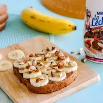 Tostadas con Choco-Avellana y Banana