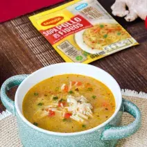 Sopa de Pollo Estilo Oriental Sin Gluten Sopa de Pollo Estilo Oriental Sin Gluten