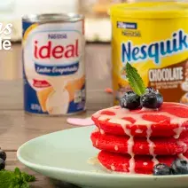 Pancakes de red velvet Pancakes de red velvet